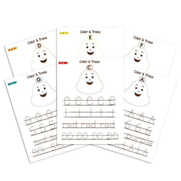 Color & Trace—c Major Bells