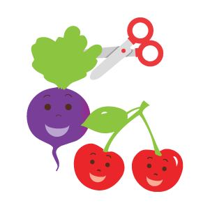 Sweet Beets Characters Color & Bw Print & Cut Out 8