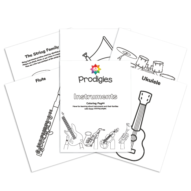 Instrument Coloring Sheets