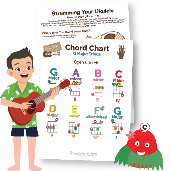 Ukulele Prodigies Chord Charts & Sheet Music@2x
