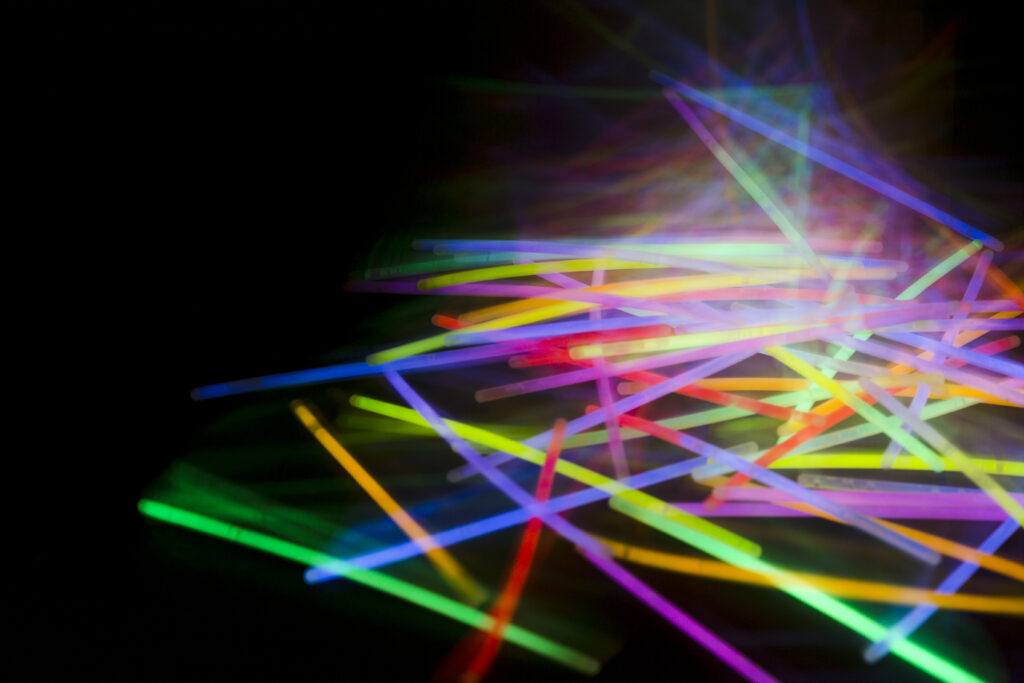 Glowing Abstract Florescent Light Tube